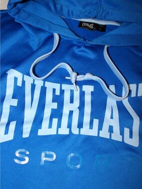 Everlast Bright Blue Hoodie with White Accents